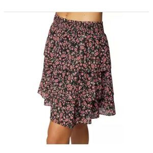 Lost + Wander Floral Tiered Skirt Size Small $88 retail